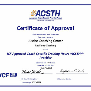 ICF Accreditation for our Resiliency Training Program